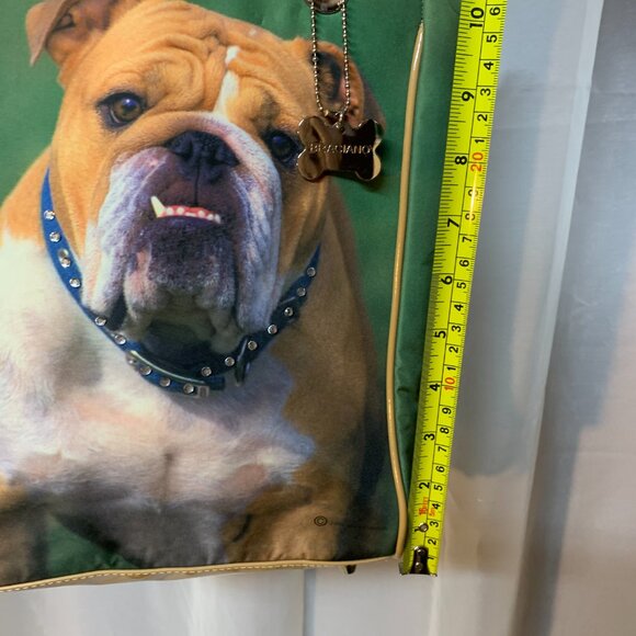 Vintage Braciano Rhinestone Bulldog Tote - Picture 8 of 9